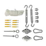 Kopu® schaduwdoek montageset Nylon koord RVS