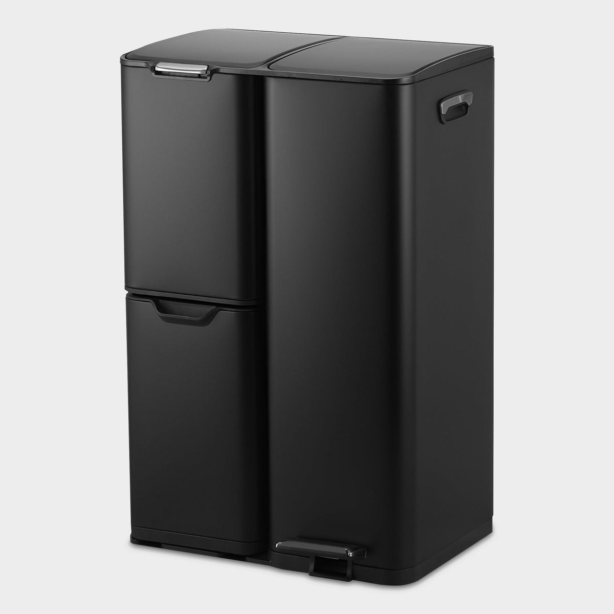 Prullenbak Pedaal 60 Liter Zwart