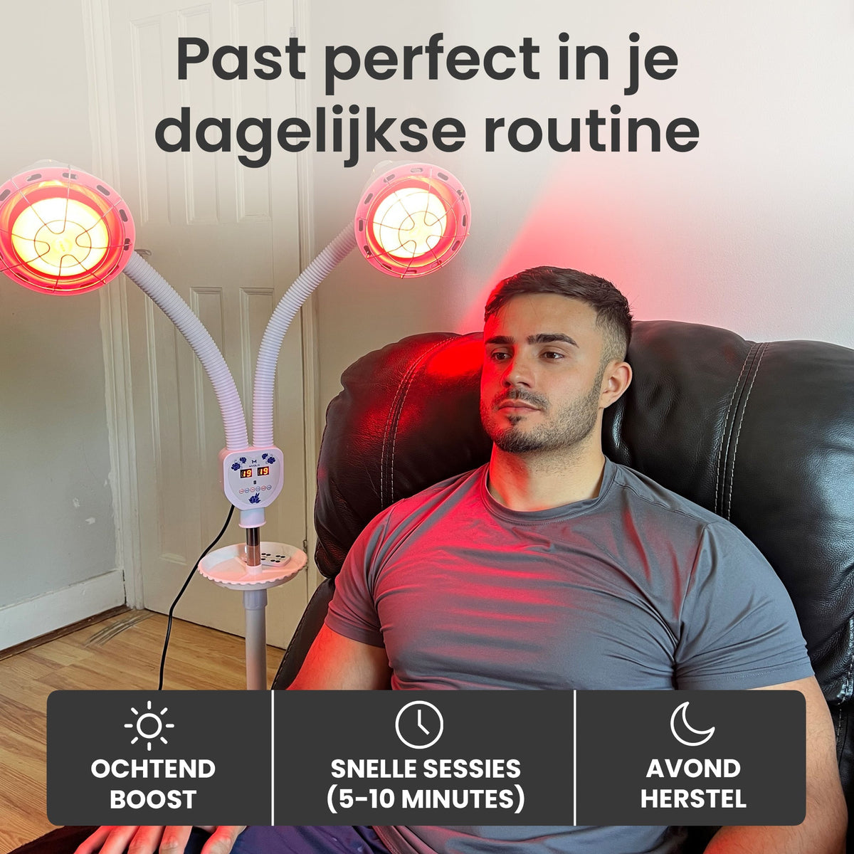 Dubbele infraroodlamp
