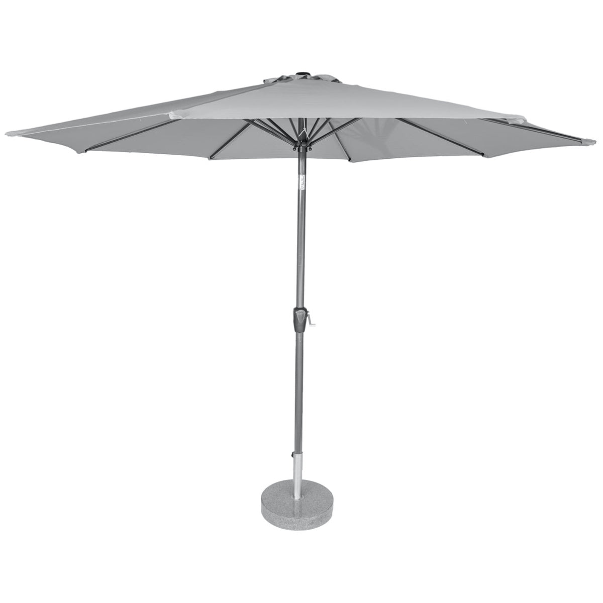 Kopu® Calma Parasolset Rond 300 cm met Voet - Lichtgrijs