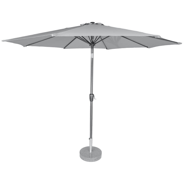 Kopu® Calma Parasolset Rond 300 cm met Voet - Lichtgrijs