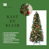 Kerstboom met Versiering Easy Set Up Tree® LED Avik Red 210 cm - 310 Lampjes