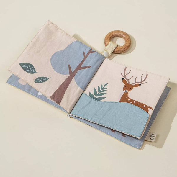 Baby First Toys Geschenkdoos | Complete giftbox met rammelaar, sensorisch boek en stapelspeelgoed
