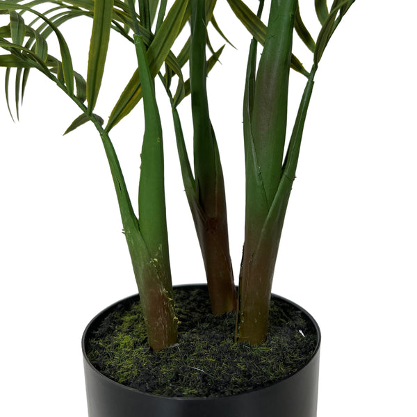 Kopu Kunstplant Bergpalm 65 cm 3 Stammen - In Zwarte Pot - Nepplant