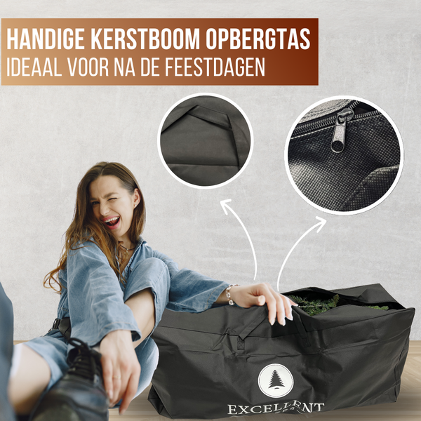 Excellent Trees® Kerstboom Opbergtas - Kerstboomtas tot 160cm bomen - tas kerstboom