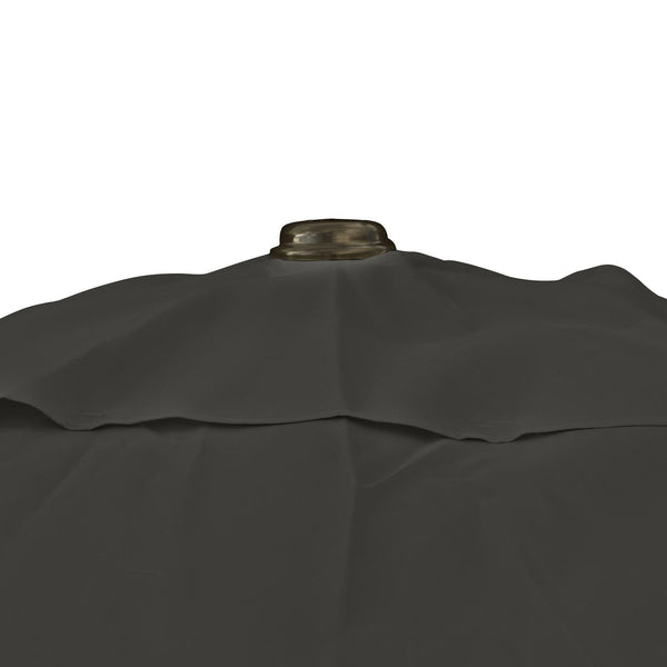 Kopu® Altea Parasolset Vierkant 230x230 cm met Hoes en Voet - Charcoal
