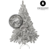 Excellent Trees® Zilveren Kerstboom Stavanger - ⌀132cm - ↕210cm - Zilverkleurig
