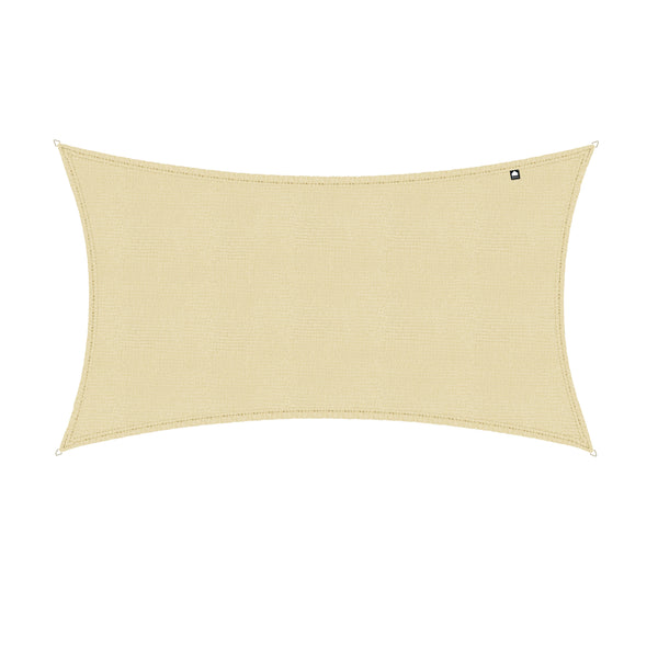 Kopu® Schaduwdoek Rechthoek 280 gram Waterdoorlatend 3x4 m - Creme