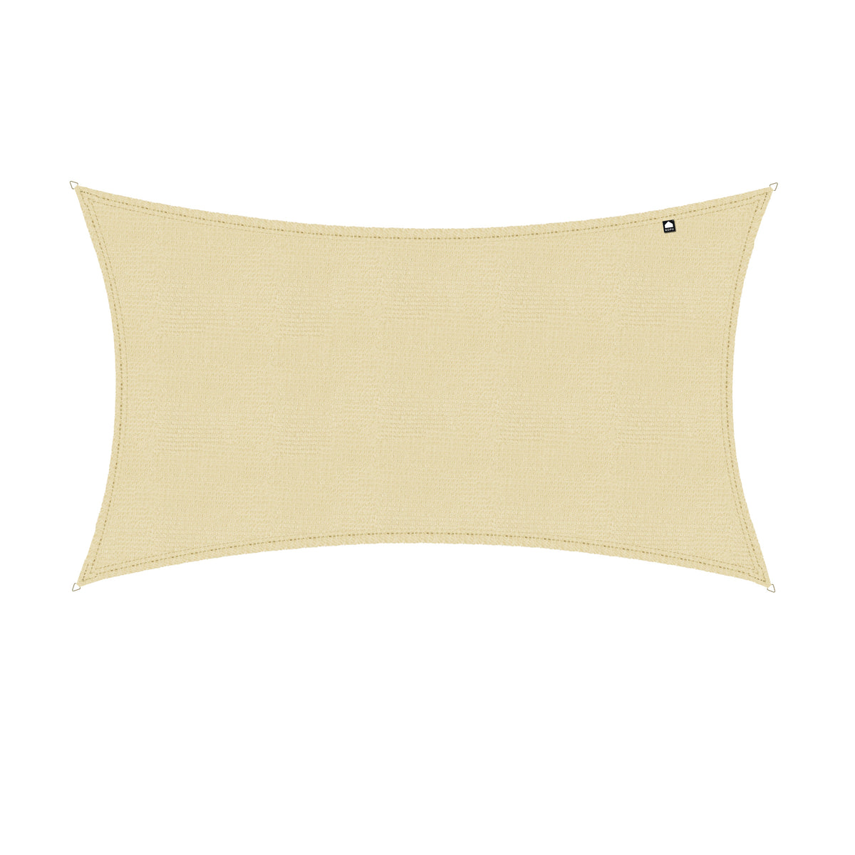 Kopu® Schaduwdoek Rechthoek 280 gram Waterdoorlatend 4x5 m - Creme