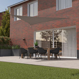 Kopu® Schaduwdoek Driehoek 3,6x3,6x3,6 mtr Waterdicht 230 grams Grijs