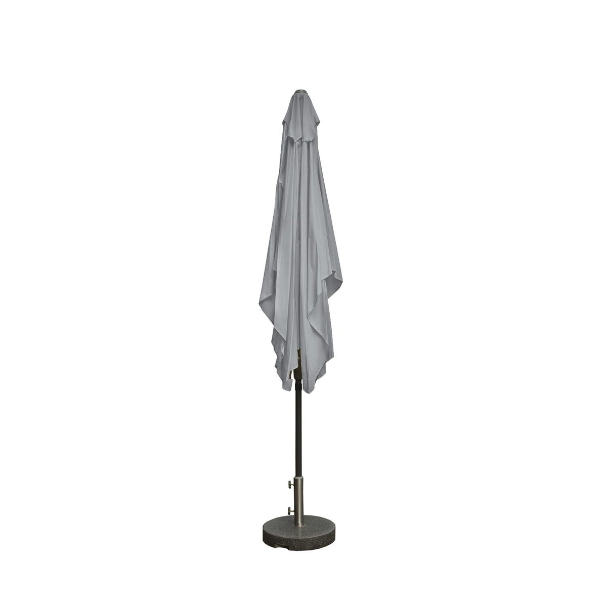 Kopu® Malaga Parasol Vierkant 200x200 cm met Knikarm - Lichtgrijs