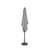 Kopu® Malaga Parasol Vierkant 200x200 cm met Knikarm - Lichtgrijs