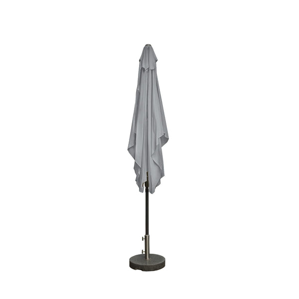 Kopu® Malaga Parasol Vierkant 200x200 cm met Knikarm - Lichtgrijs