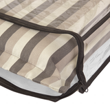 Kopu® Lines Grey - Comfortabel Tuinkussen Hoge Rug - Grijs gestreept
