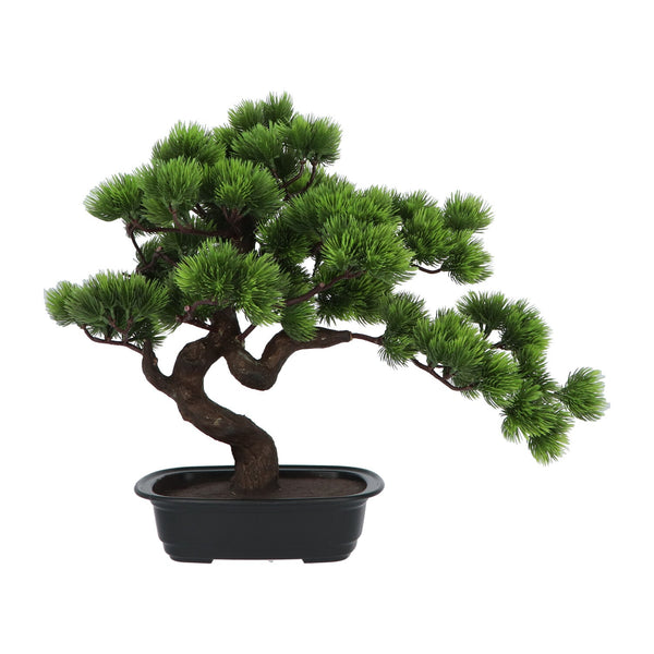Kopu® Kunstplant Bonsai 40 cm Pijnboom met zwarte Pot - Bonsai boompje