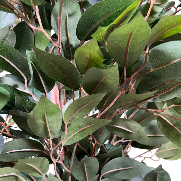 Kopu® Kunstplant Ficus 120 cm in pot - 630 bladeren met Natuurstam