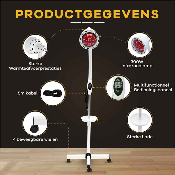 Enkele kop infraroodlamp