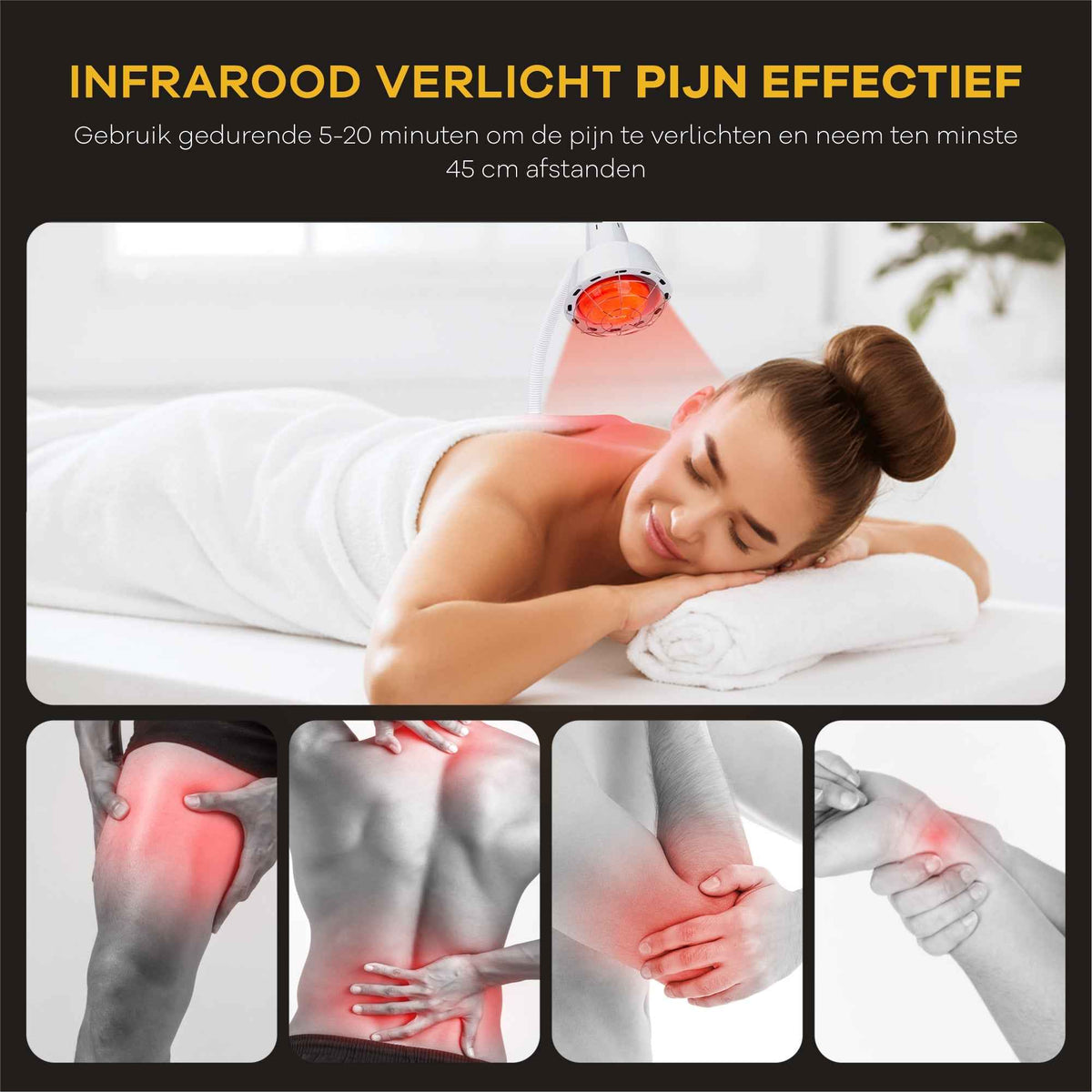 Enkele kop infraroodlamp