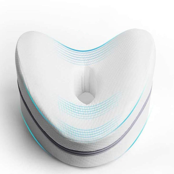 Kniekussen voor in Bed - Wit - Orthopedisch Kniekussen - Beenkussen - Zijslaapkussen - Zijslaap Kussen Voor In Bed - Heupklachten