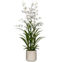 Kopu® Kunstbloem Orchidee Oncidium 98cm in pot - Wit