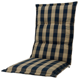 Kopu® Country Blue - Comfortabel Tuinkussen met Hoge Rug - Blauw