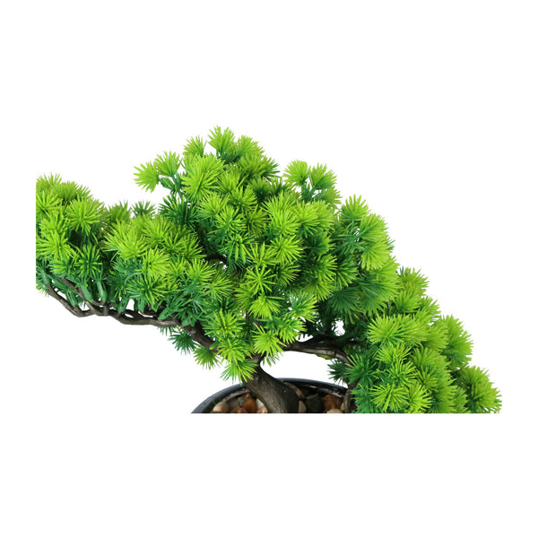 Kopu® Kunstplant Bonsai Lariks 26 cm met zwarte Pot - Bonsai boompje