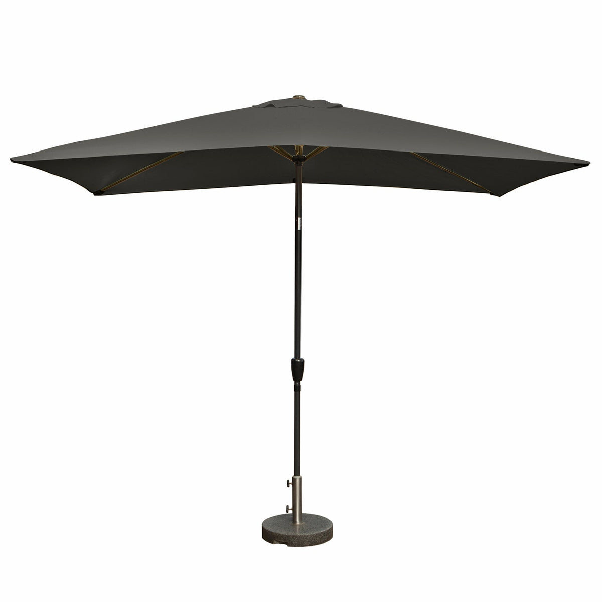Kopu® rechthoekige parasol Bilbao 150x250 cm met hoes - Antraciet
