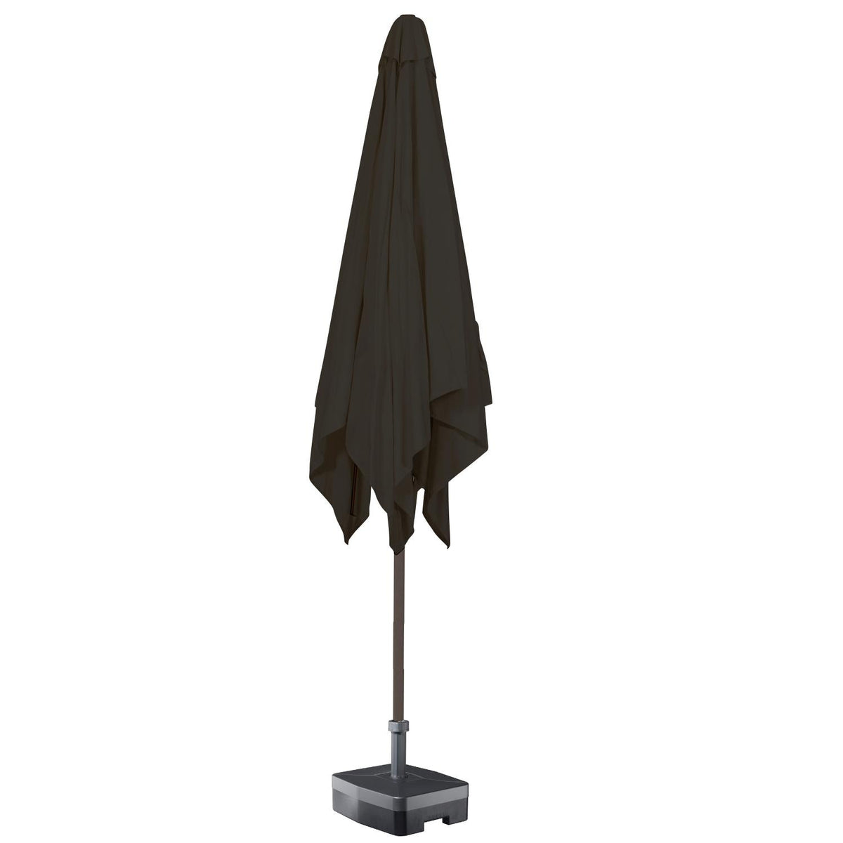 Kopu® Altea Parasolset Vierkant 230x230 cm met Voet - Antraciet