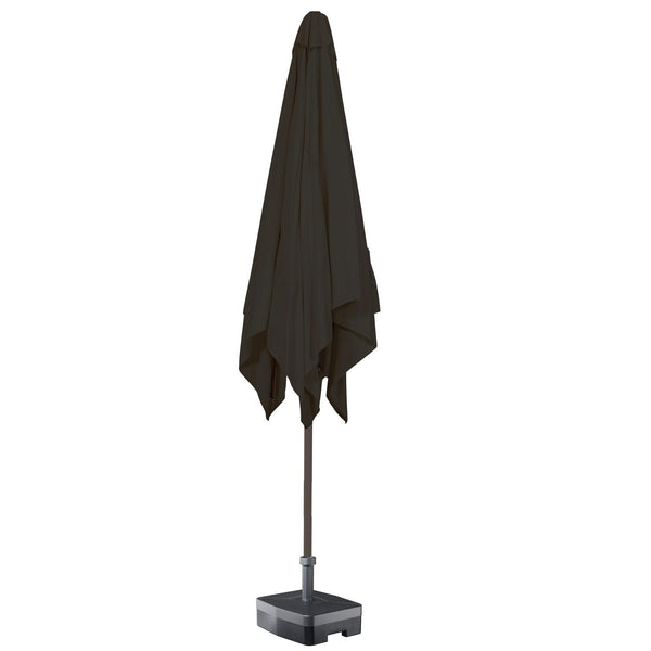 Kopu® Altea Parasolset Vierkant 230x230 cm met Hoes en Voet - Charcoal
