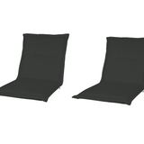 2 stuks Kopu® Prisma Antraciet Tuinkussen Lage Rug