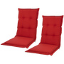 Kopu® Prisma Red Comfortabel Tuinkussen Hoge Rug - 2 stuks
