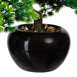 Kopu® Kunstplant Bonsai Lariks 26 cm met zwarte Pot - Bonsai boompje