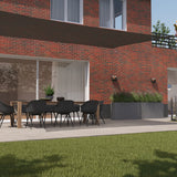 Kopu® Schaduwdoek Rechthoek 280 gram Waterdoorlatend 3x4 m - Grijs