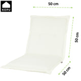 Kopu® Prisma Ivory Hoogwaardig Tuinkussen Lage Rug - Creme