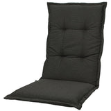 Kopu® Manchester Black - Comfortabel Tuinkussen met Hoge Rug - Zwart