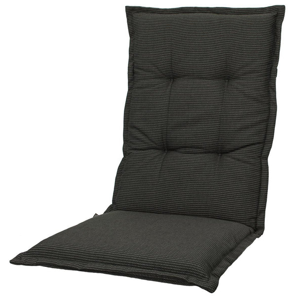 Kopu® Manchester Black - Comfortabel Tuinkussen met Hoge Rug - Zwart