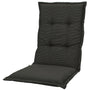 Kopu® Manchester Black - Comfortabel Tuinkussen met Hoge Rug - Zwart