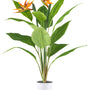 Kopu® Kunstplant Strelitzia 80cm pot wit/groen - Paradijsvogelplant