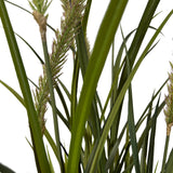 Kopu® Kunstplant Miscanthus 135 cm - 7 pluimen - in zwarte pot