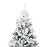 Excellent Trees® Rova Witte Kerstboom met Sneeuw en LED Verlichting ⌀110cm - ↕210cm