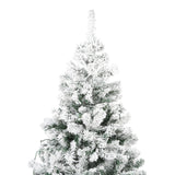 Excellent Trees® Rova Witte Kerstboom met Sneeuw en LED Verlichting ⌀110cm - ↕210cm