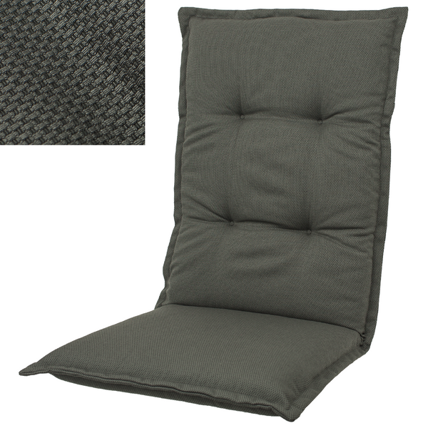 Kopu® Manchester Grey Comfortabel Tuinkussen met Hoge Rug - Grijs