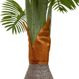 Kopu® Kunstplant Kentiapalm 100 cm 12 varens - zwarte pot - Nepplant