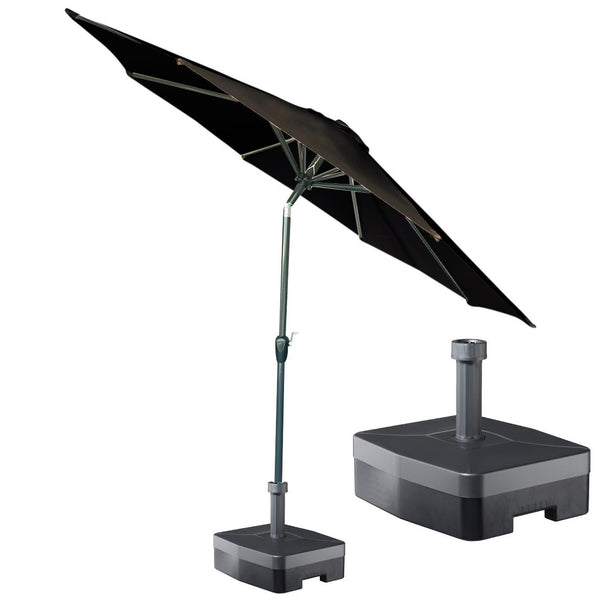 Kopu® Calma Parasolset Rond 300 cm met Voet - Antraciet