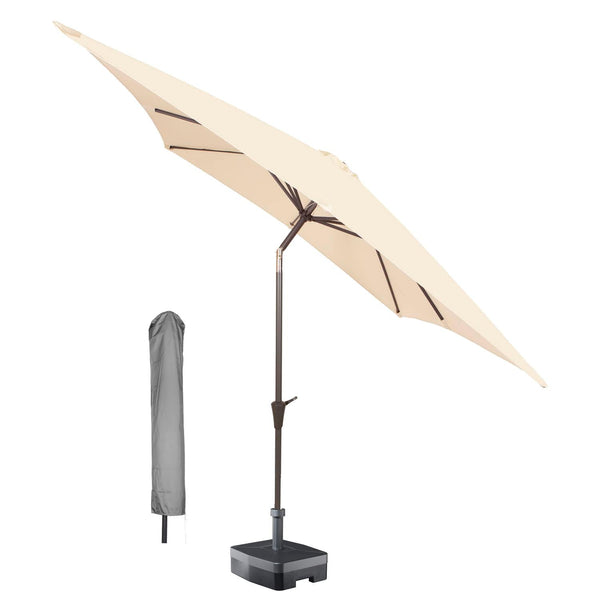 Kopu® Altea Parasolset Vierkant 230x230 cm met Hoes - Creme