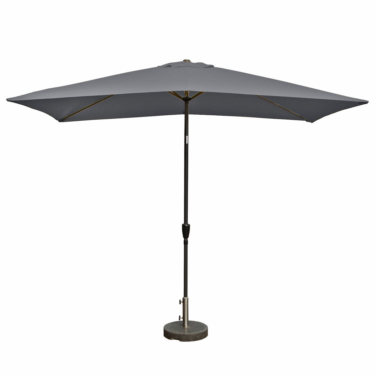 Kopu® rechthoekige parasol Bilbao 150x250 cm met voet - Grey