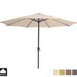 Kopu® Madrid 350 cm Grote Parasol Rond met Beschermhoes - Creme