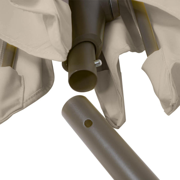 Kopu® Ronde stok-Parasol 300 cm Calma met Beschermhoes - Taupe