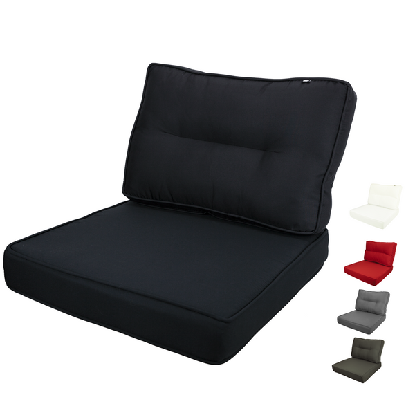 Kopu® Prisma Black Loungekussen Rug kussen 60x40 cm - Zwart