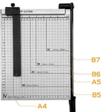 Hefboomsnijmachine - Papiersnijder - Geschikt voor A4, A5, B5, B6 of B7 - Snijtafel - Guillotine voor Papier